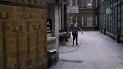 Dryden Chambers in Hitchcock film Frenzy