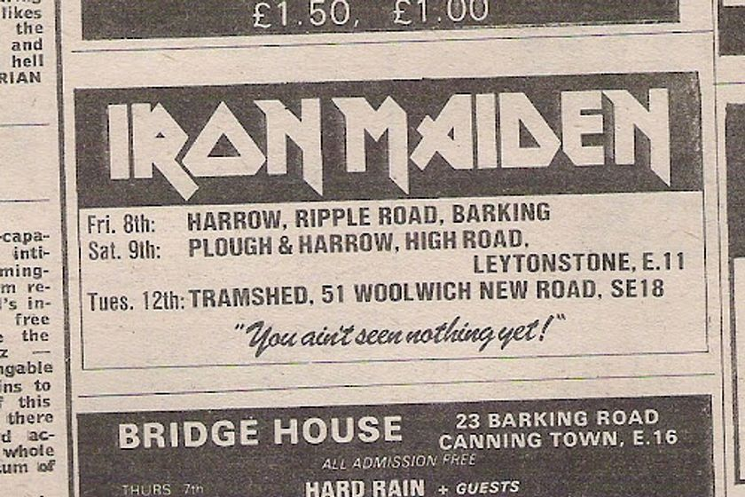Iron Maiden newspaper advert